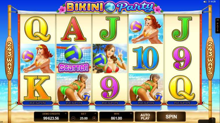 Видео покер Bikini Party демо-игра
