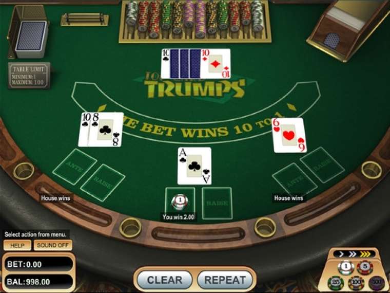 Видео покер Top Card Trumps демо-игра