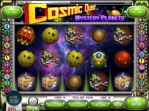 Cosmic Quest: Mystery Planets (Космический квест: Таинственные планеты) из раздела Игровые автоматы