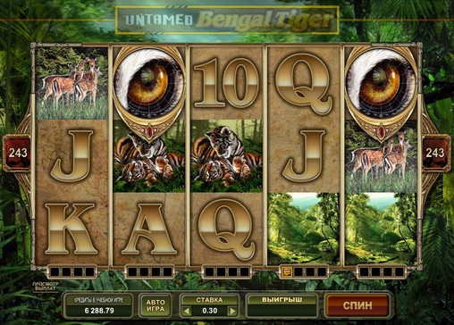 Untamed Bengal Tiger (Дикий бенгальский тигр) из раздела Игровые автоматы