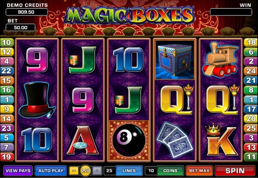 Magic Boxes (Волшебные коробки) из раздела Игровые автоматы