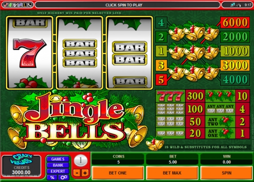 Jingle Bells (Рождественский перезвон) из раздела Игровые автоматы