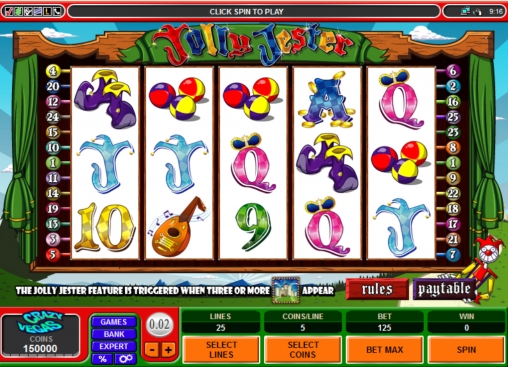Jolly Jester (Веселый шут) из раздела Игровые автоматы