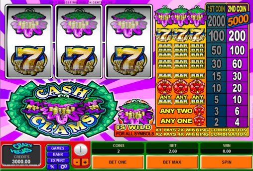 Cash Clams (Раковина Моллюска) из раздела Игровые автоматы