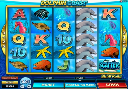 Dolphin Coast (Побережье дельфинов) из раздела Игровые автоматы