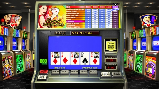 Royal Diamonds Video Poker (Бубновый роял флеш) из раздела Видео покер