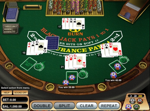 Burn 21 Blackjack (Блэкджек «Сожги 21») из раздела Блэкджек