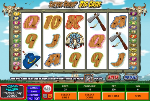 Little Chief Big Cash (Маленький вождь, большие деньги) из раздела Игровые автоматы