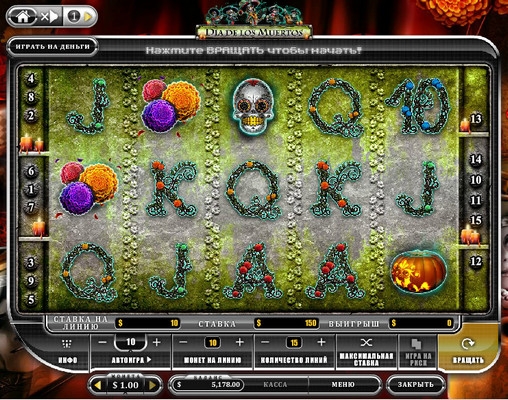 Día de los Muertos (День мертвых) из раздела Игровые автоматы