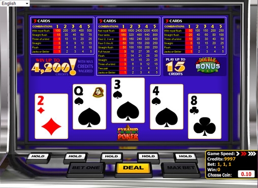 Double Bonus Pyramid (Дабл бонус - пирамида) из раздела Видео покер