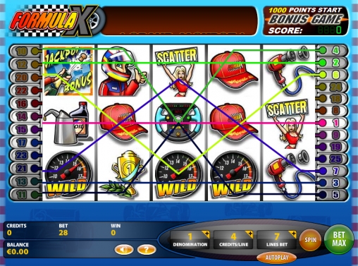 Formula X (Формула Икс) из раздела Игровые автоматы