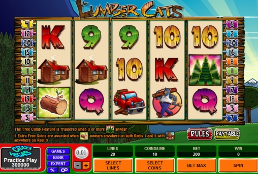 Lumber Cats (Коты-лесорубы) из раздела Игровые автоматы