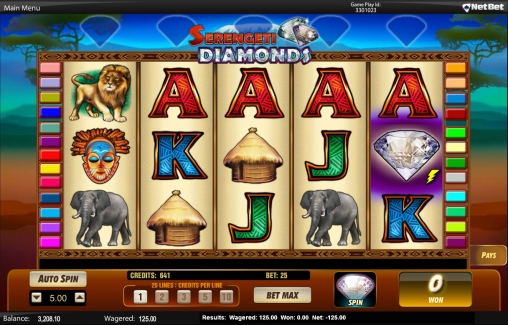 Serengeti Diamonds (Алмазы Серенгети) из раздела Игровые автоматы