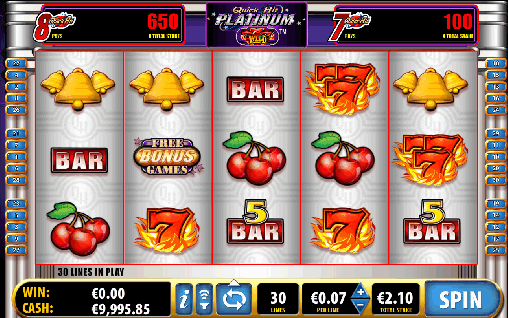 Quick Hit Platinum (Платиновый быстрый спин) из раздела Игровые автоматы