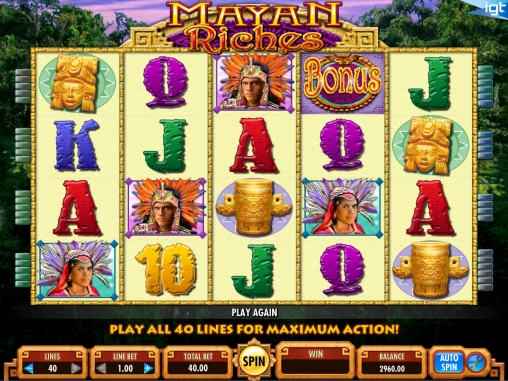 Mayan Riches (Богатства майя) из раздела Игровые автоматы