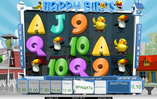 Happy Birds (Счастливые птицы) из раздела Игровые автоматы