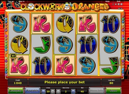 Clockwork Oranges (Заводные апельсины) из раздела Игровые автоматы