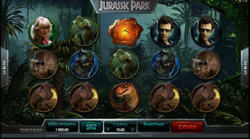 Jurassic Park  (Парк Юрского периода) из раздела Игровые автоматы