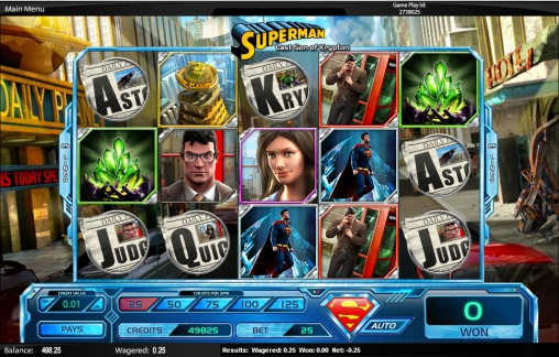 Superman – Last Son of Krypton (Супермен – последний сын Криптона) из раздела Игровые автоматы