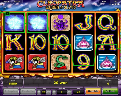 Cleopatra – Queen of Slots (Клеопатра – королева слотов) из раздела Игровые автоматы