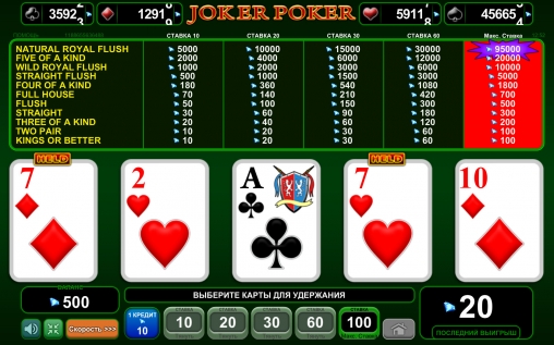 Joker Poker (Джокер-покер) из раздела Видео покер