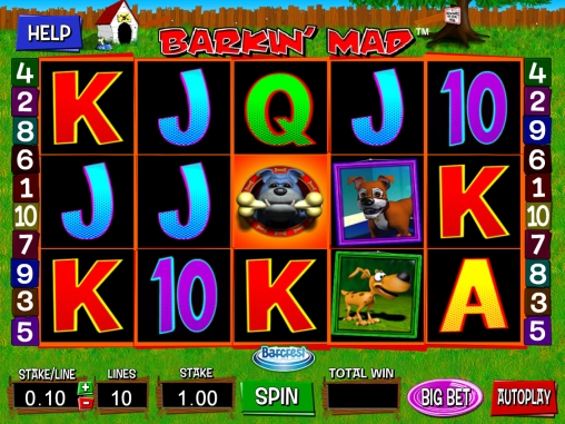 Barkin’ Mad (Неистовый лай) из раздела Игровые автоматы