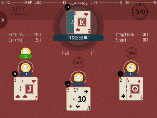 21+3-Blackjack (Блэкджек «21+3») из раздела Блэкджек