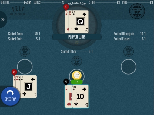 Suit’em Up Blackjack (Блэкджек «Собери по масти») из раздела Блэкджек