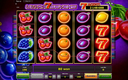Ultra Sevens (Ультра-семерки) из раздела Игровые автоматы