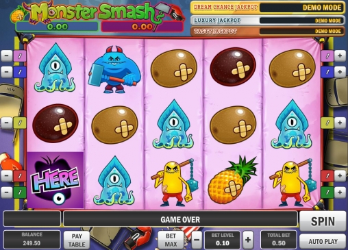 Monster Smash (Столкновение монстров) из раздела Игровые автоматы