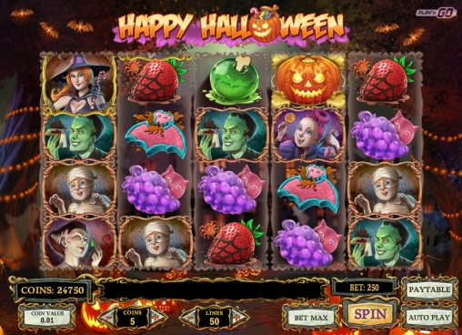 Happy Halloween (Счастливого Хэллоуина) из раздела Игровые автоматы