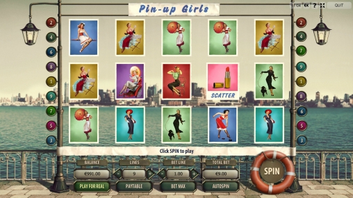 Pin-Up Girls (Девушки пин-ап) из раздела Игровые автоматы