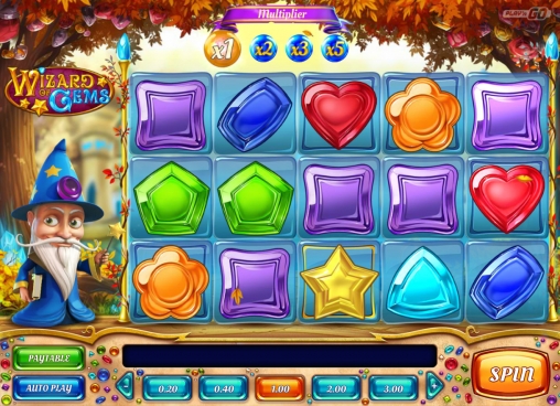 Wizard of Gems (Волшебник с самоцветами) из раздела Игровые автоматы