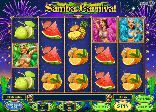 Samba Carnival (Карнавал самбы) из раздела Игровые автоматы
