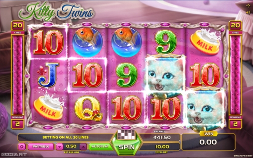Kitty Twins (Котята-близнецы) из раздела Игровые автоматы