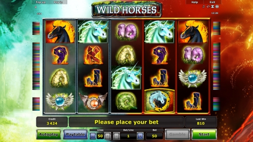 Wild Horses (Дикие лошади) из раздела Игровые автоматы