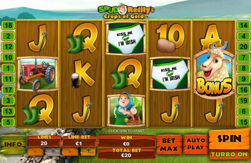 Spud O’Reilly’s Crop of Gold (Золотой урожай Спада О’Райли) из раздела Игровые автоматы