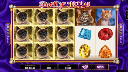 Pretty Kitty (Милая кошечка) из раздела Игровые автоматы