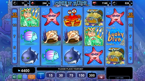 Ocean Rush (Океанская лихорадка) из раздела Игровые автоматы
