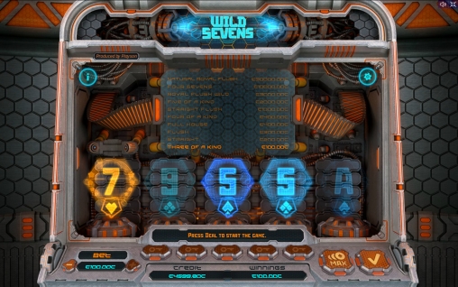 Wild Sevens («Дикие» семерки) из раздела Видео покер