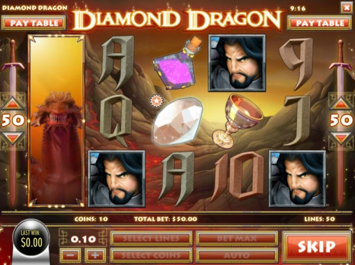 Diamond Dragon (Бриллиантовый дракон) из раздела Игровые автоматы