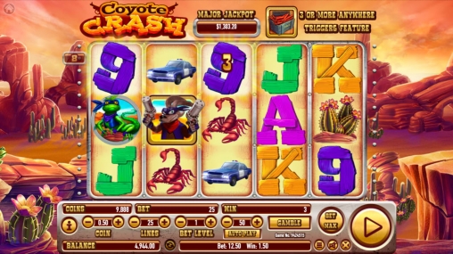 Coyote Crash (Крах койота) из раздела Игровые автоматы
