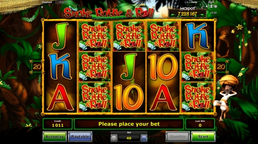 Snake Rattle & Roll (Змеиный треск-н-ролл) из раздела Игровые автоматы
