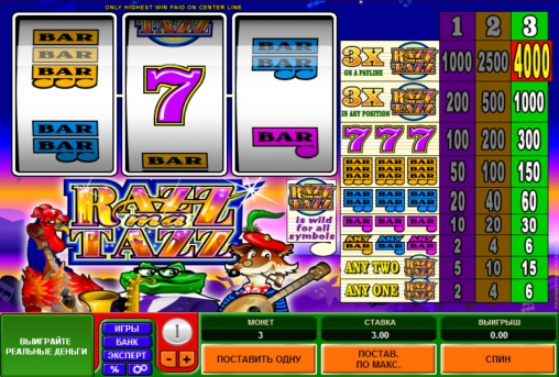 Razzmatazz (Суета) из раздела Игровые автоматы