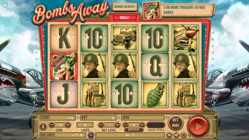 Bombs Away (Сбросить бомбы) из раздела Игровые автоматы
