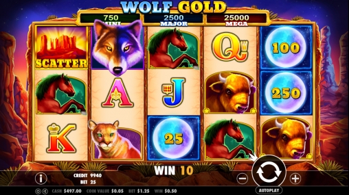 Wolf Gold (Золото волка) из раздела Игровые автоматы