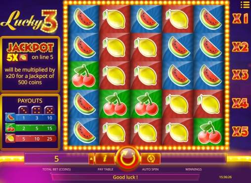 Lucky 3 (Счастливая троица) из раздела Игровые автоматы