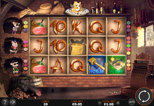 3 Blind Mice (Три слепых мышонка) из раздела Игровые автоматы