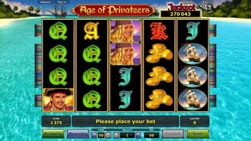 Age of Privateers (Эпоха приватиров) из раздела Игровые автоматы