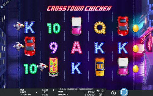 Crosstown Chicken (Цыплята на магистрали) из раздела Игровые автоматы